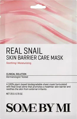 Obrázok produktu pre SOME BY MI Real Snail Skin Barrier Care Mask, 20 g - pleťová maska so slimačím hlienom