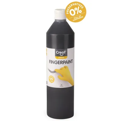 Produktbild von Creall Creall Fingerfarbe Schwarz