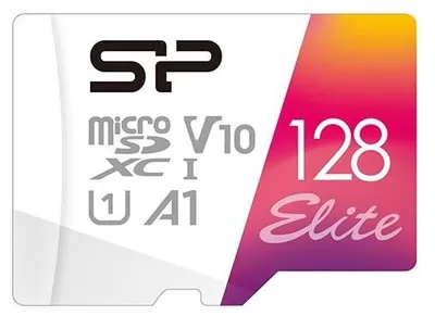 Produktbild von Silicon Power Elite, 128 GB, MicroSDXC, Klasse 10, UHS-I, 100 MB/s, Class 1 (U1)