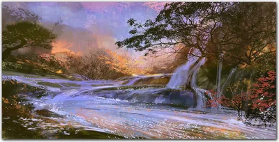 Produktbild von Coloray Bild aus Acryl 100 cm x 50 cm - Dekoration Wohnzimmer Wanddekoration Gehärtetes Acryl Küche Acrylblock mit Bild - Malerei Natur