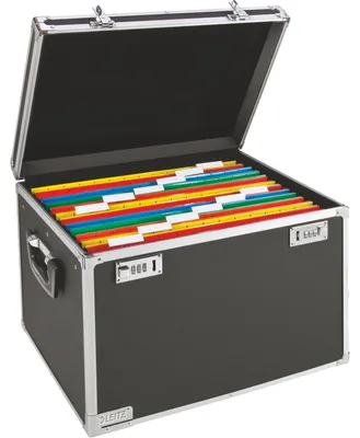 Produktbild von Leitz 67140095, Schwarz, Kunststoff, Zahlenschloss, 365 mm, 365 mm, 340 mm