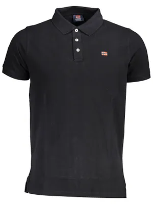 Zdjęcie produktu dla Norwegen 1963 Herren Kurzarm-Poloshirt Schwarz