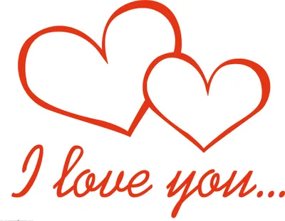 Produktbild von Herzen Kunstdruck Bild - I Love You (60 x 80 cm)