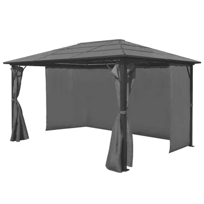 Immagine prodotto di Padiglione con tende alluminio antracite 400 x 300 cm