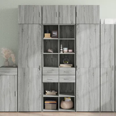Produktbild von vidaXL Hochschrank Grau Sonoma 70x42,5x225 cm Holzwerkstoff