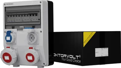Produktbild von Stromverteiler TD-S/FI IP65 1x32A 1x16A 2x230V 2855