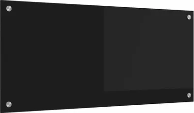 Obrázek produktu pro Kuchyňský obklad Černá 90 x 40 cm tvrzené sklo