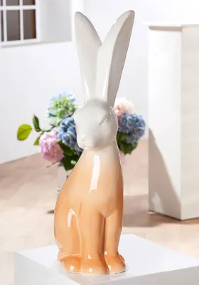 Obrázok produktu pre Gilde figúrka, králik, "Flippy", porcelán, biela,Polyuretán1, d. 24 cm, š. 17,5 cm, v. 66 cm výška: 66,00 cm šírka: 17,50 cm hĺbka: 24,00 cm 58827