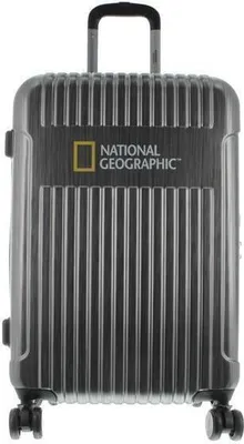 Produktbild von National Geographic Spinner Koffer, 4 Doppelrollen, Zahlenschloss Zoll, Ng Transit M 67 cm Black