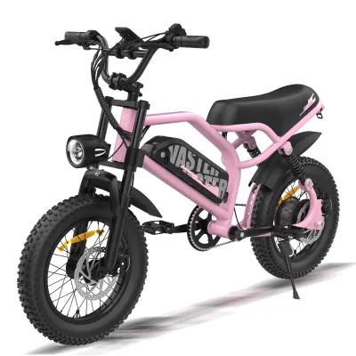 Produktbild von A13 E-Bike MTB Fatbike Rosa 16 Zoll,Kompaktes ElektroFahrrad, Pedelec 25 km/h, 460Wh Akku, Scheibenbremsen, LCD, Für Schüler, Studenten und Pendler
