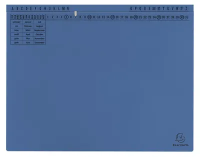 Produktbild von Exaflex Standard Hängehefter mit 1 Abheftvorrichtung 265x318mm Blau
