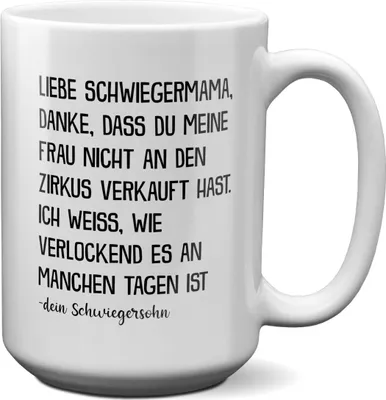 Produktbild von 22Feels XL Tasse Schwiegermama Geschenk von Schwiegersohn Bräutigam Mutter Der Braut Hochzeit Geburtstag Weihnachten Muttertag Frauen Kaffeetasse Haferl Schwiegereltern Schwiegermutter Geschenkidee Bürotasse