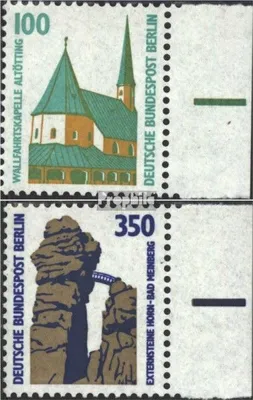 Produktbild von Briefmarken Berlin (West) 1989 Mi 834A-835A Seitenrandstück (kompl.Ausg.) postfrisch Sehenswürdigkeiten