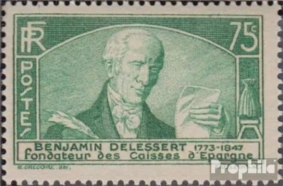 Produktbild von Briefmarken Frankreich 1935 Mi 299 (kompl.Ausg.) postfrisch B. Delessert