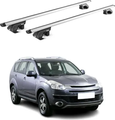 Image de Barres de toit transversales pour Citroen C-Crosser 2007-2012 5P Alu Gris 2x ABE