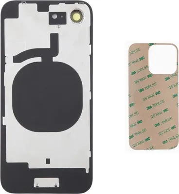 Produktbild von OEM iPhone 16E 16 E Akkudeckel Backcover Rückseite Glas Schwarz