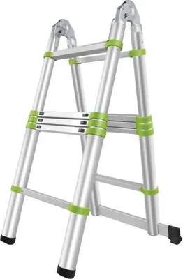 Obrázek produktu pro Teleskopický žebřík Fieldmann FZZ 4003, délka 3,2 m, nosnost 150 kg, 10 příček, hliník