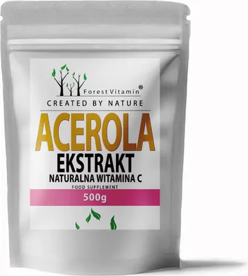Produktbild von Acerola Pulver 500g - natürliches Vitamin C - Extrakt 100% rein - Forest Vitamin