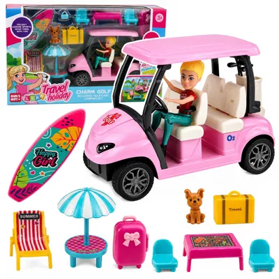 Productafbeelding van Meleks Golfset Poppenhond Golfset Vakantieaccessoires