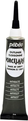 Produktbild von Pebeo Porcelaine 150 Outliner, 20 ml, 06 Anthrazit
