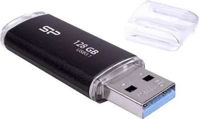 Produktbild von Silicon Power Blaze B02, 128 GB, USB Typ-A, 3.2 Gen 1 (3.1 Gen 1), Kappe, 8 g, Schwarz
