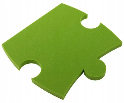 Produktbild von Apama Akustik-Dekorationspanel Puzzle 50x50cm Grün Kinderzimmer