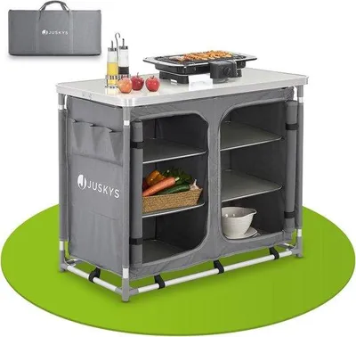 Produktbild von Campingküche mit Tragetasche und Arbeitsfläche - Klappbar