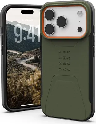 Immagine prodotto di Custodia Uag Civilian Magsafe per Iphone 17 Pro - Olive e Orange