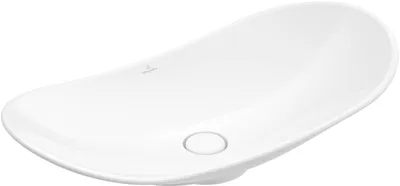 Produktbild von VB Aufsatzwaschbecken My Nature 810x410mm Oval o. ÜL. Weiß Alpin cplus
