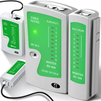 Produktbild von Tester síťových kabelů LED Sada síťového nářadí RJ45 RJ11 LAN Sonda Sada síťového nářadí Tester internetových sítí LAN Tester kabelů Retoo