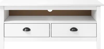 Obrázek produktu pro vidaXL TV skříňka Hill White 110x40x47 cm Masivní borovicové dřevo
