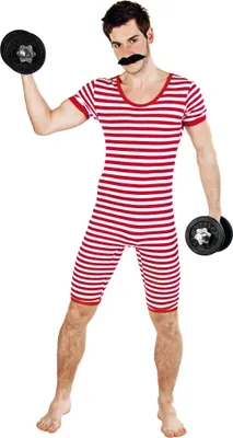 Produktbild von Herren Badeanzug rot-weiß Größe: L