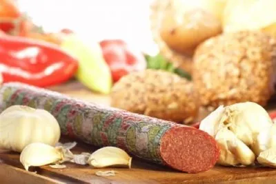Produktbild von Knoblauch-Salami 300g, Rohwurst, Dauerwurst