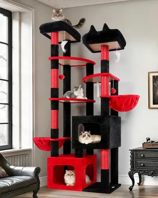 Produktbild von XXL-Katzenbaum mit 2 großen Häusern und Plattformen