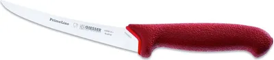 Produktbild von Giesser Messer Ausbeinmesser Fleischmesser PrimeLine Klinge gebogen Griff geschlossen - 15 cm, Stark, Rot