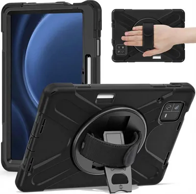 Productafbeelding van imoshion Tablet Cover met handstrap voor de Xiaomi Pad 6 / 6 Pro - Zwart