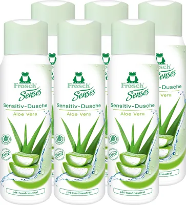 Produktbild von Frosch Senses aloe vera sensitiv-dusche 300ml - Duschgel (6er Pack)