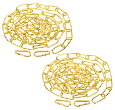 Aufhängekette 1,82 m, gold, 2 Stück, Metall, für Lampen & Pflanzen