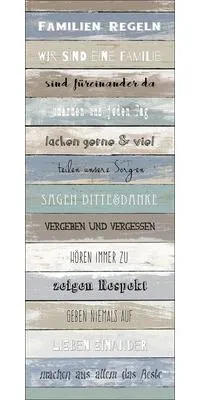 Produktbild von Leinwandbild Colourful Rules I 27x77 cm