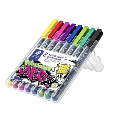 Zdjęcie produktu dla STAEDTLER Długopis foliowy Lumocolor 318 WP8-1 F perm 8 szt/opak.