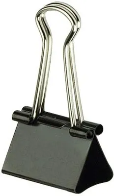 Produktbild von Foldbackklammer 41 mm, schwarz, 12 Stück