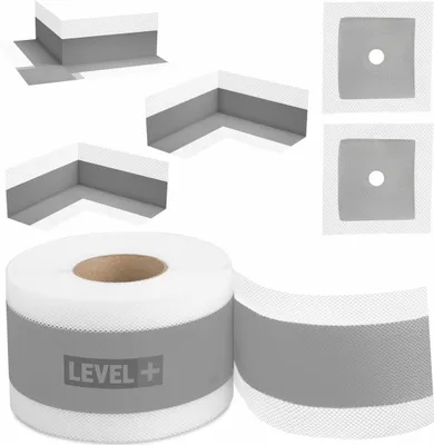 Produktbild von Bandset 10m Dichtband Wandmanschetten Außenecke Innenecke Bad Dusche SET G4