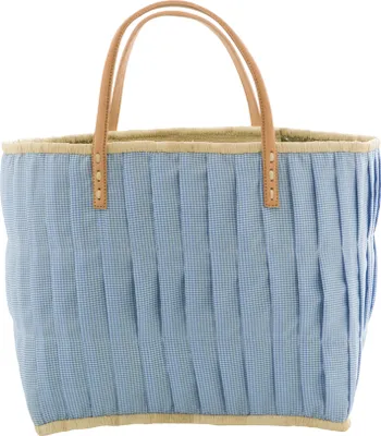 Immagine prodotto di Borsa della spesa in rafia di riso grande blu turchese