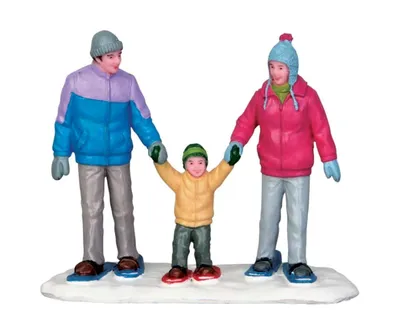 Zdjęcie produktu dla Lemax Świąteczna wioska Rodzinny domek świąteczny Zimowa dekoracja Świąteczna dekoracja Figurki