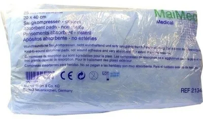 Productafbeelding van MaiMed zuigende kompressen, niet-steriel, 25 stuks, 20 x 40 cm