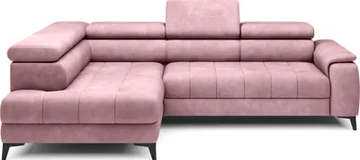 Image de Canapé d'angle DomoHome, modèle indépendant avec fonction couchage et appuie-tête réglables, méridienne, côté gauche, 278 × 197 × 76/98 cm, surface de couchage : 88 × 200 cm, revêtement en tissu argenté