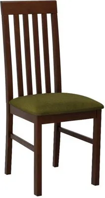 Produktbild von MIRJAN24 Stuhl Nilo I, Esszimmerstuhl aus Buchenholz, 43x48x96 cm (Holzfarbe: Nuss, Stofffarbe: Zetta 297)