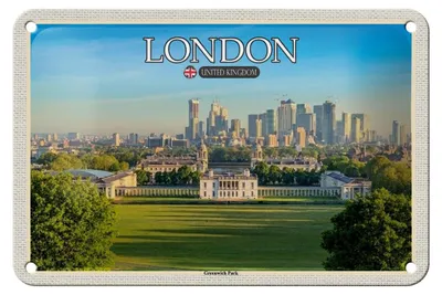 Produktbild von Blechschild Städte Greenwich Park England London 18x12cm Dekoration