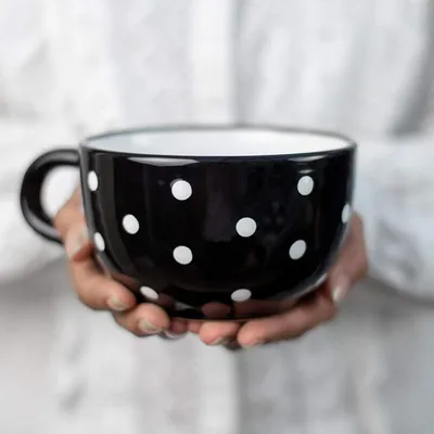 Produktbild von Extra große Tasse - 500ml - Steinzeug - handgefertigt