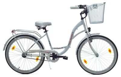 Produktbild von 24 Zoll Kinder Mädchen City Fahrrad Bike Rad STVO Reflex Weiß 1 Gang